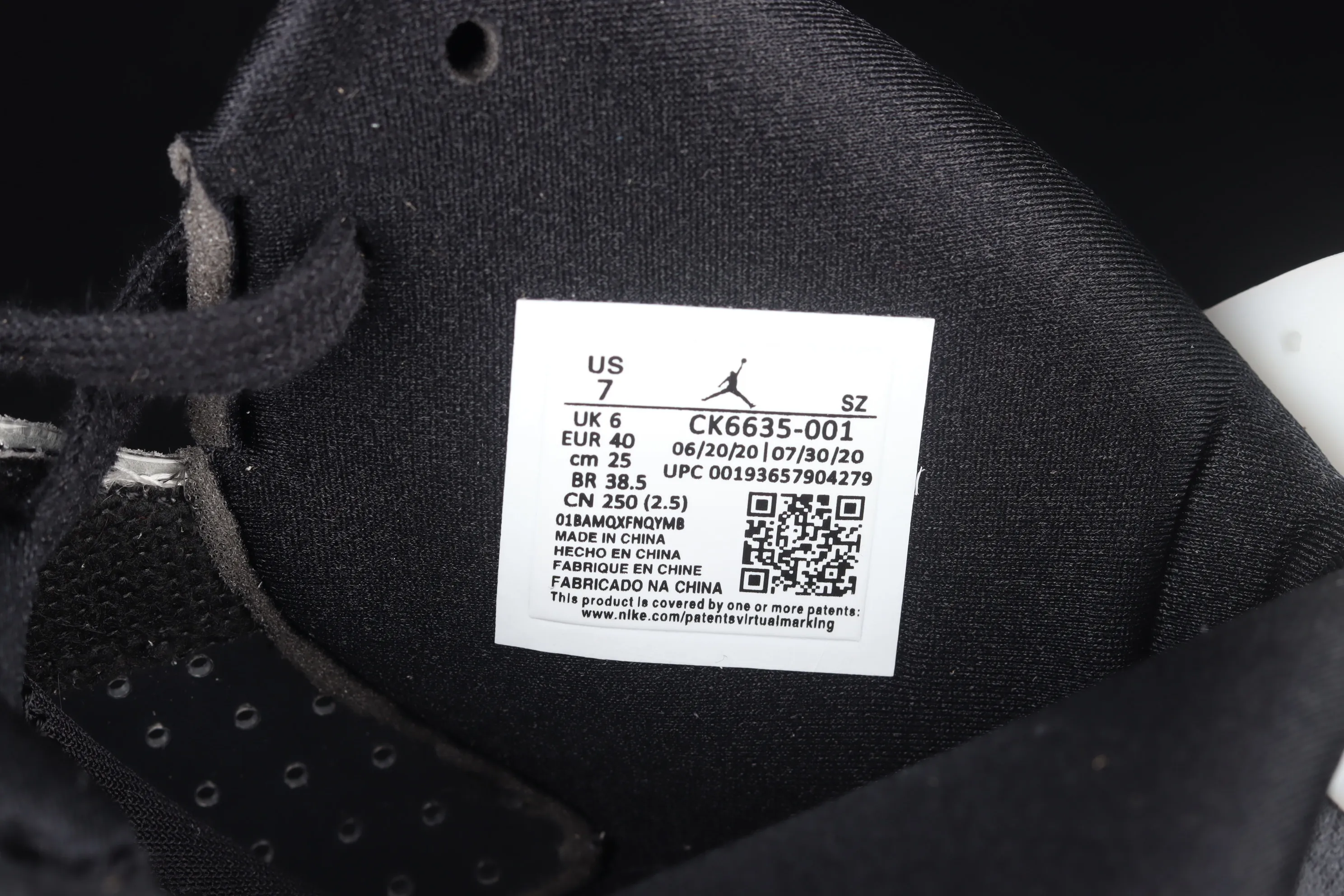 All categories Air Jordan Jordan series basketball shoes Air Jordan 6 G version Air Jordan 6 Retro "Smoke Grey" AJ6 Joe 6 Smoke Gray CK6635-001